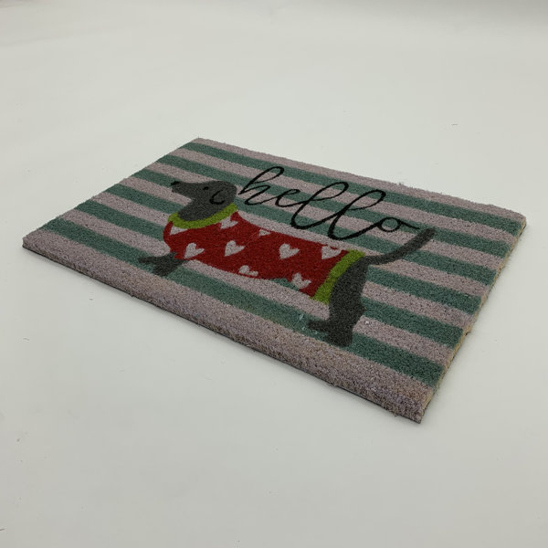 Maturi Rockcale Hello Doggy Doormat Wayfair.co.uk